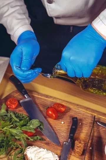 Rękawice Nitrylowe 100 szt. Nitrylex Basic Dark Blue 6-XS - 10 kpl.