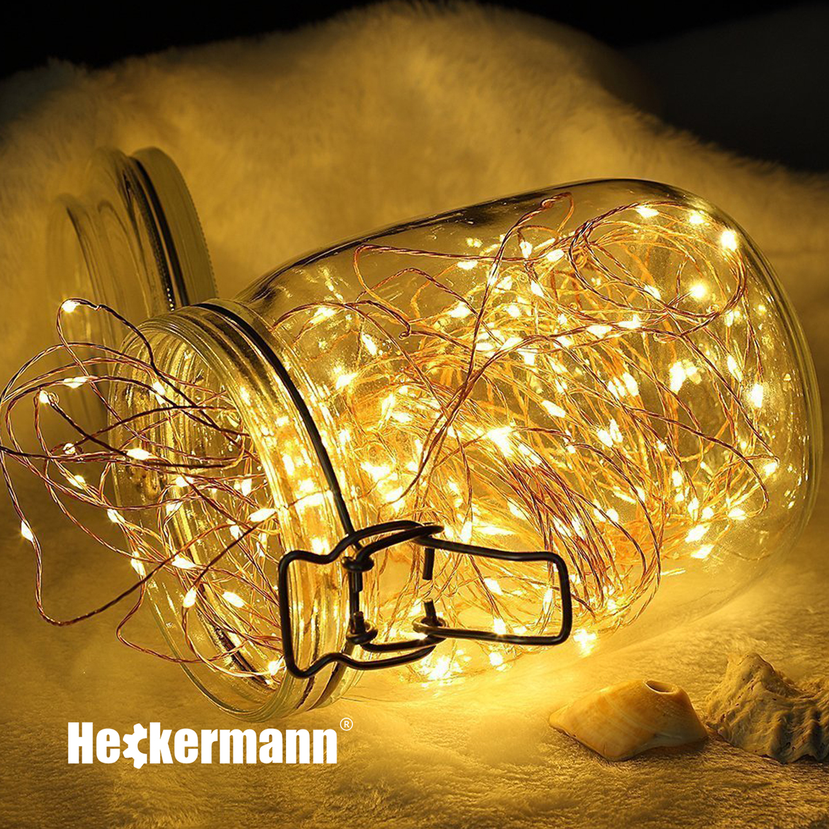 Lampki solarne Heckermann VCT-SLC-21 200LED Warm