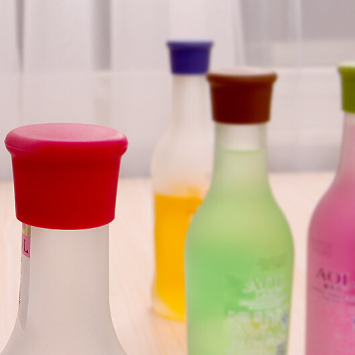 Zestaw 3X Zatyczka Silikonowa Korek Do Butelek Zielona