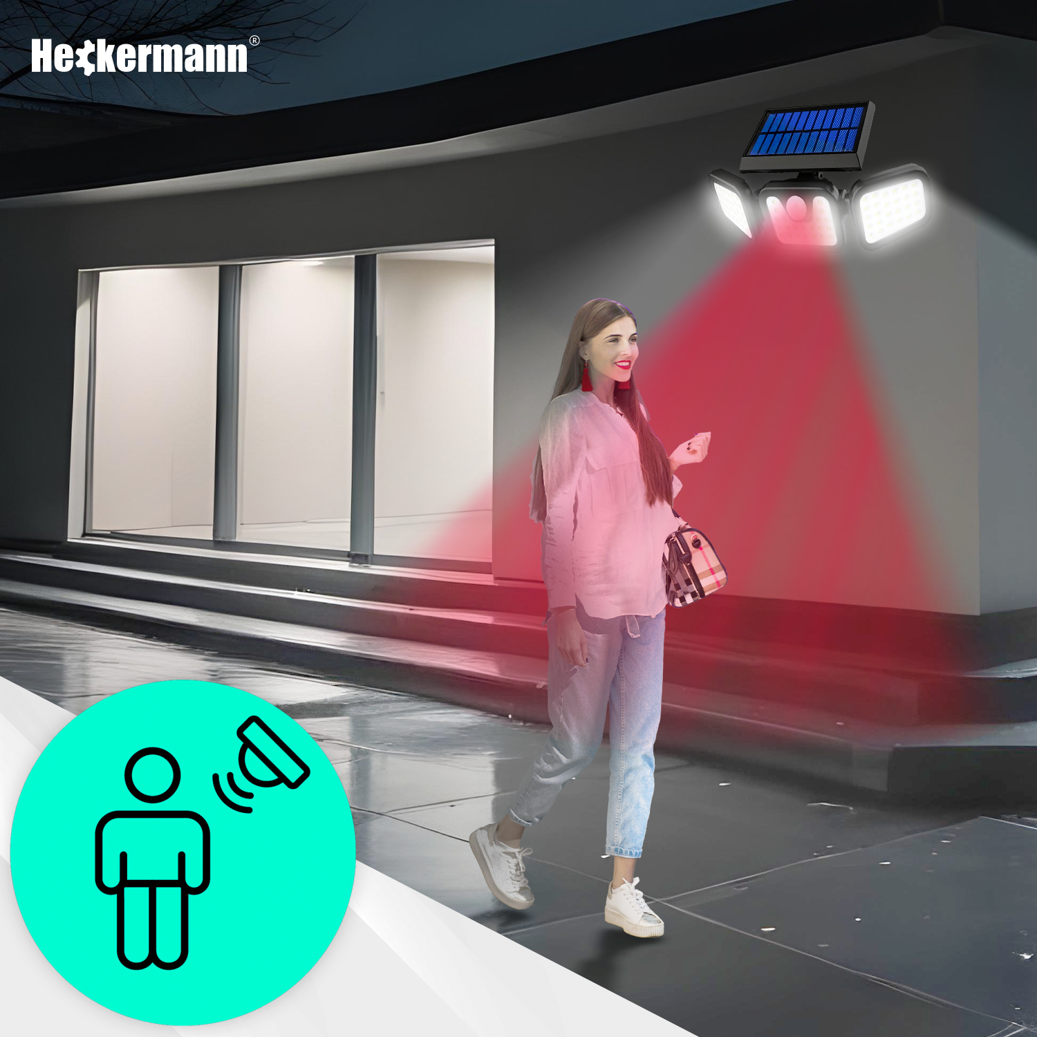 Lampa solarna zewnętrzna Heckermann JD1626