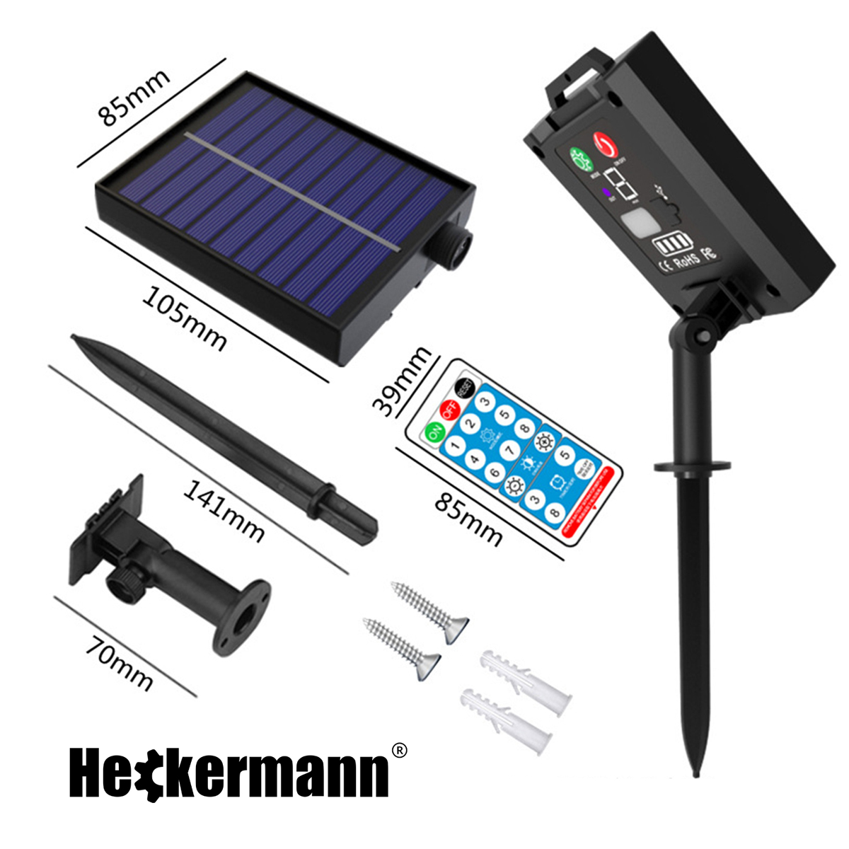 Lampki solarne Heckermann VCT-SLC-21 200LED Warm