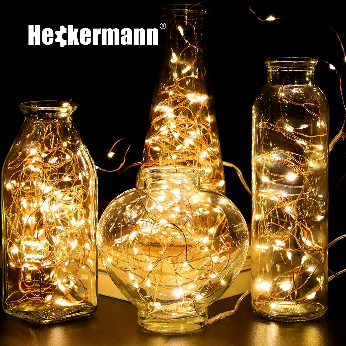 Lampki solarne Heckermann VCT-SLC-21 200LED Warm