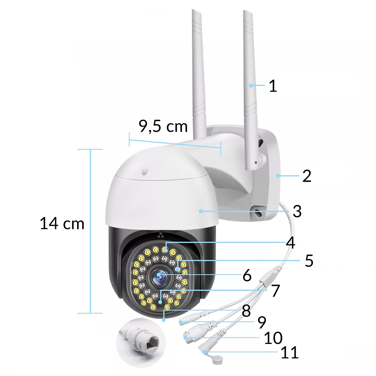 Kamera Ip 3Mp Heckermann C19