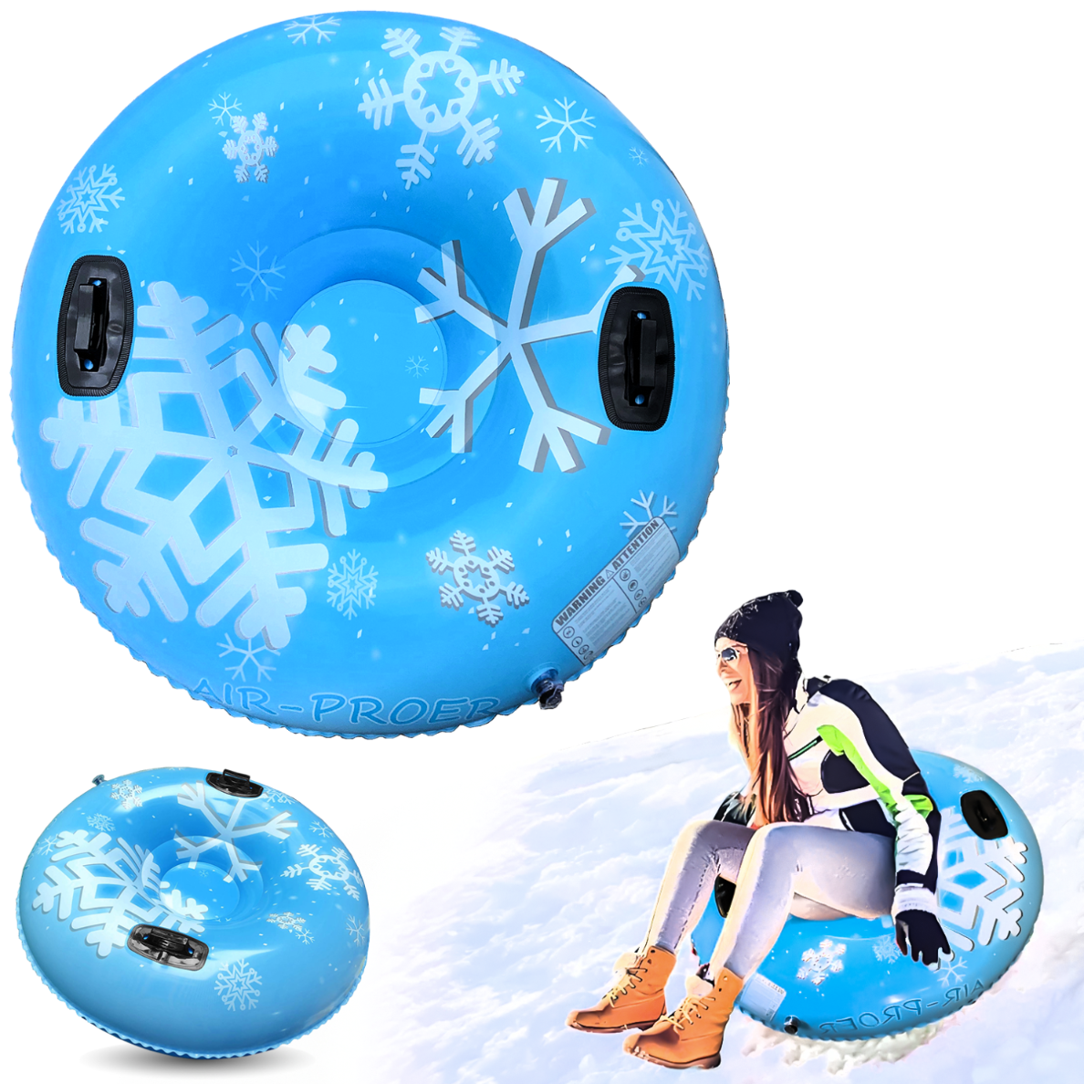 SANKI DMUCHANE KOŁO ŚLIZGACZ NA ŚNIEG OPONA DO ZJEŻDŻANIA 110cm