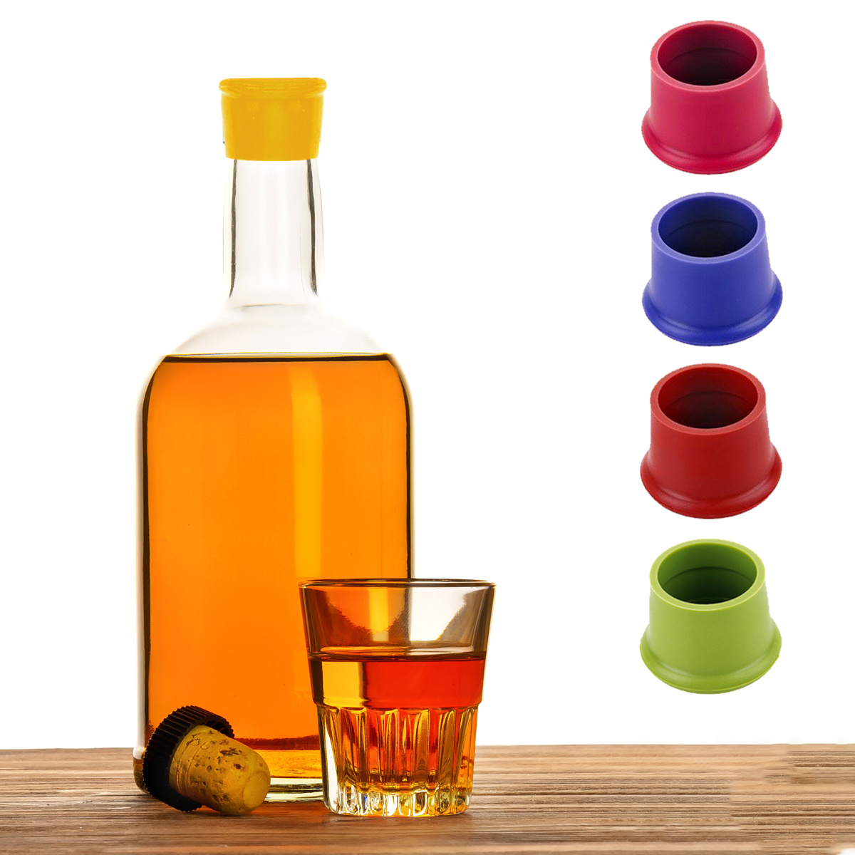 Zestaw 3X Zatyczka Silikonowa Korek Do Butelek Zielona