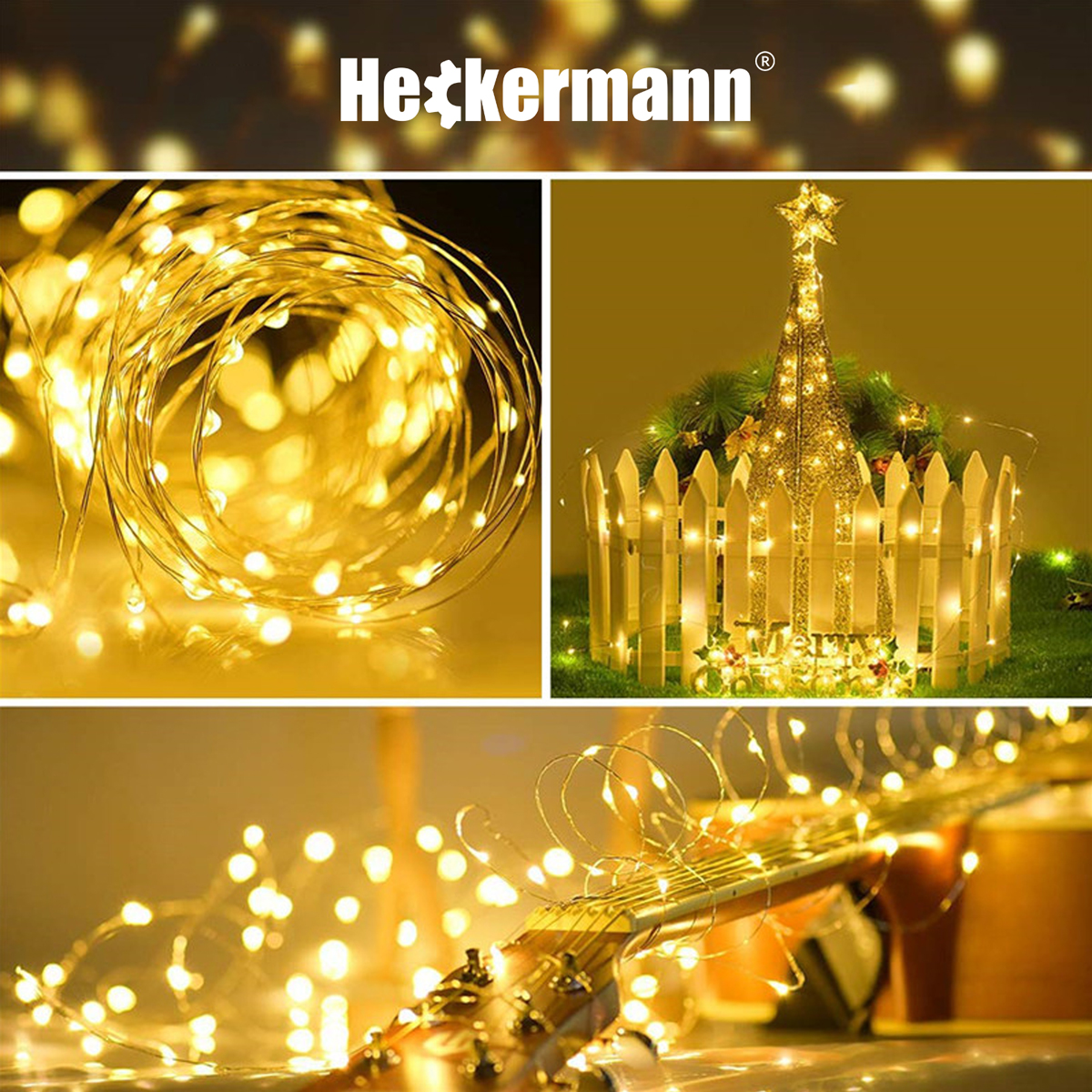 Lampki solarne Heckermann VCT-SLC-21 200LED Warm