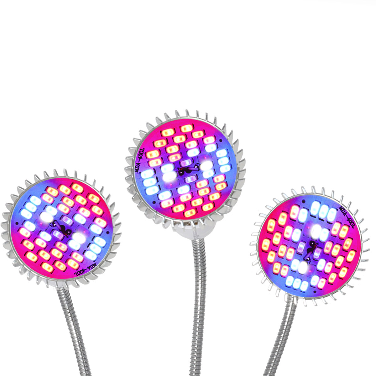 LAMPA LED DO WZROSTU UPRAWY ROŚLIN 90W 3000lm 3 GŁOWICE