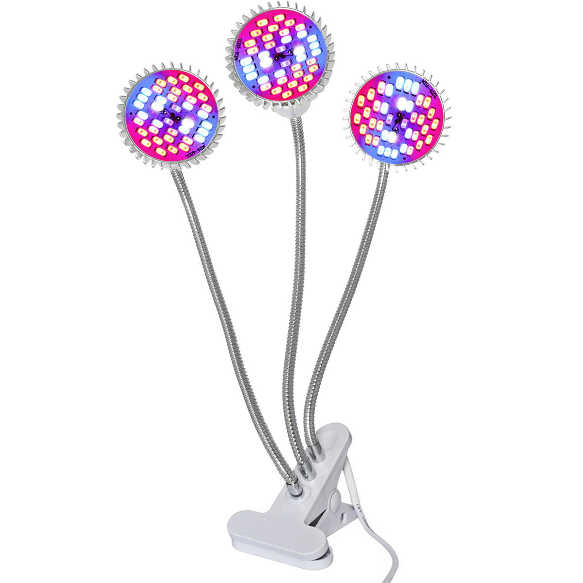 LAMPA LED DO WZROSTU UPRAWY ROŚLIN 90W 3000lm 3 GŁOWICE