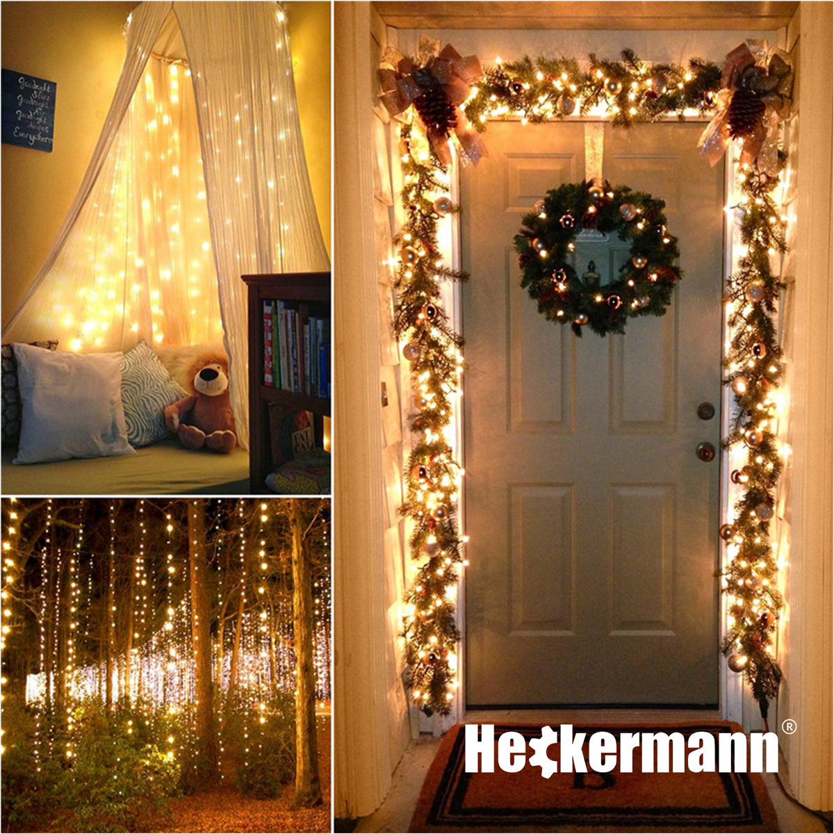 Lampki solarne Heckermann VCT-SLC-21 200LED Warm