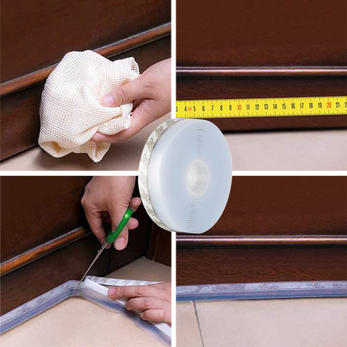 Samoprzylepna Uszczelka Do Okien / Drzwi Heckermann 45Mm