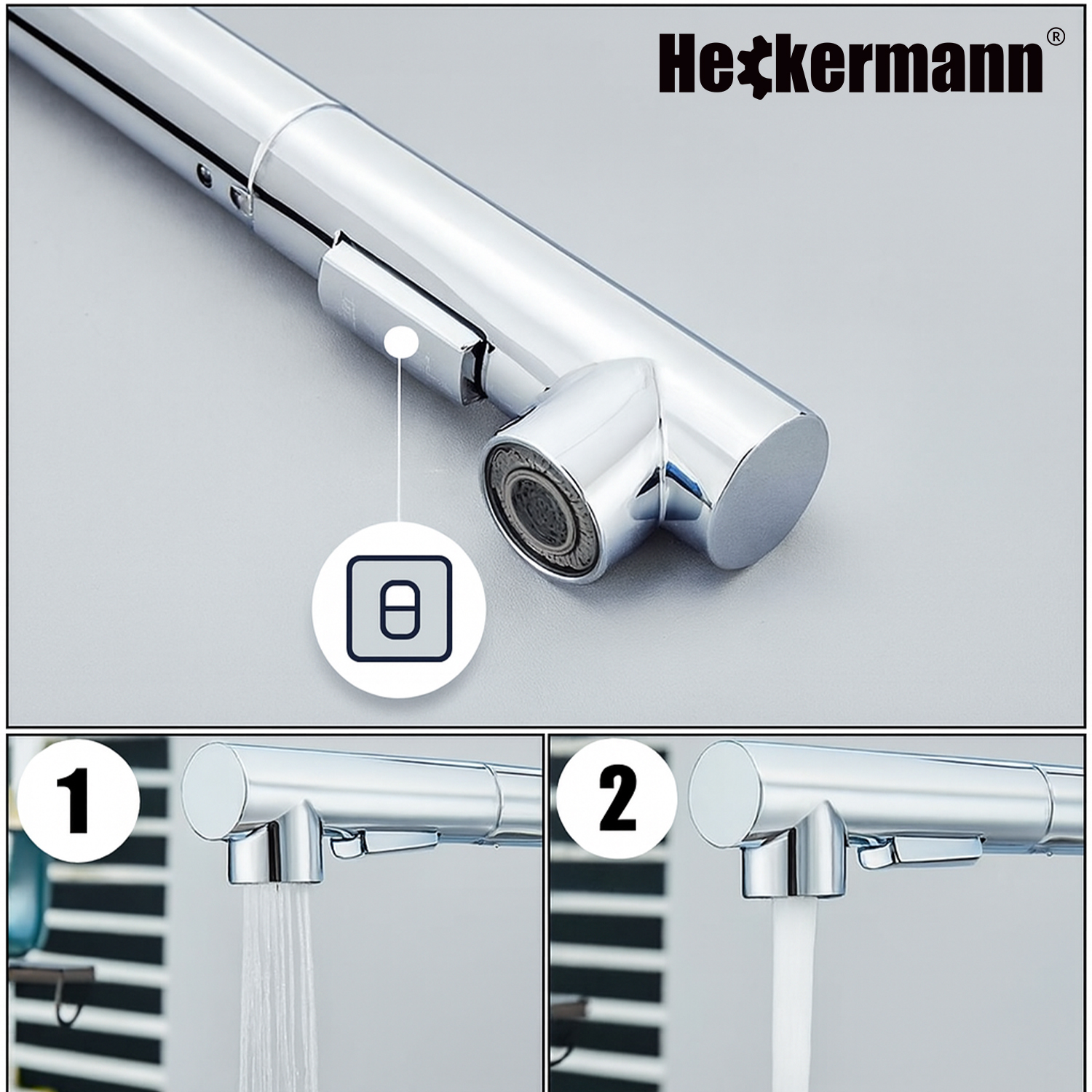Wielofunkcyjna bateria kuchenna Heckermann SZ-888 Srebrna