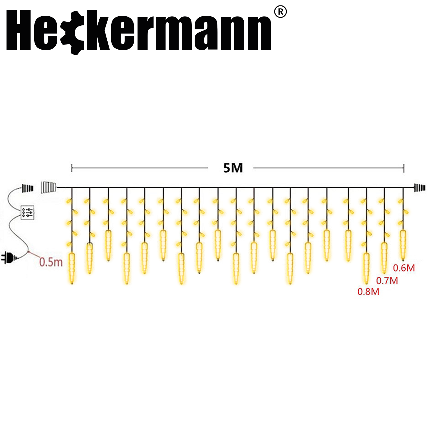 LAMPKI ZEWNĘTRZNE I WEWNĘTRZNE ŚWIĄTECZNE SOPLE 216 LED Z EFEKTEM ŚWIATEŁKA