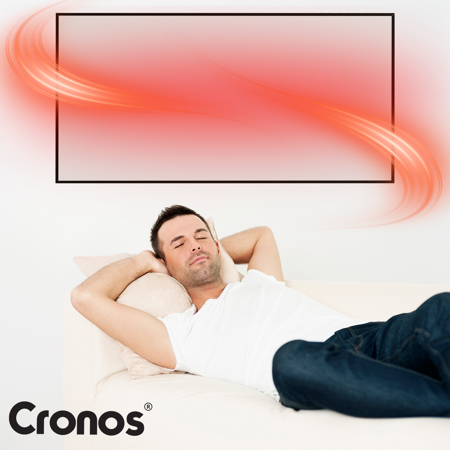 Panel grzewczy IR Cronos Carbon P1000TWP Black