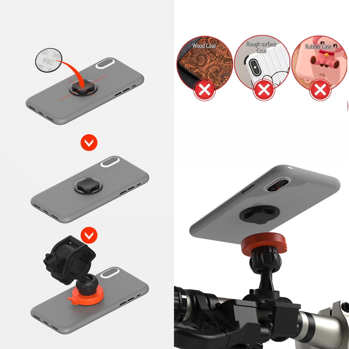 Uchwyt Rowerowy Do Telefonu Heckermann L037