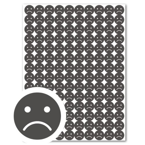 Naklejki motywacyjne buźki 140 szt czerwone DLA DZIECI DO SZKÓŁ