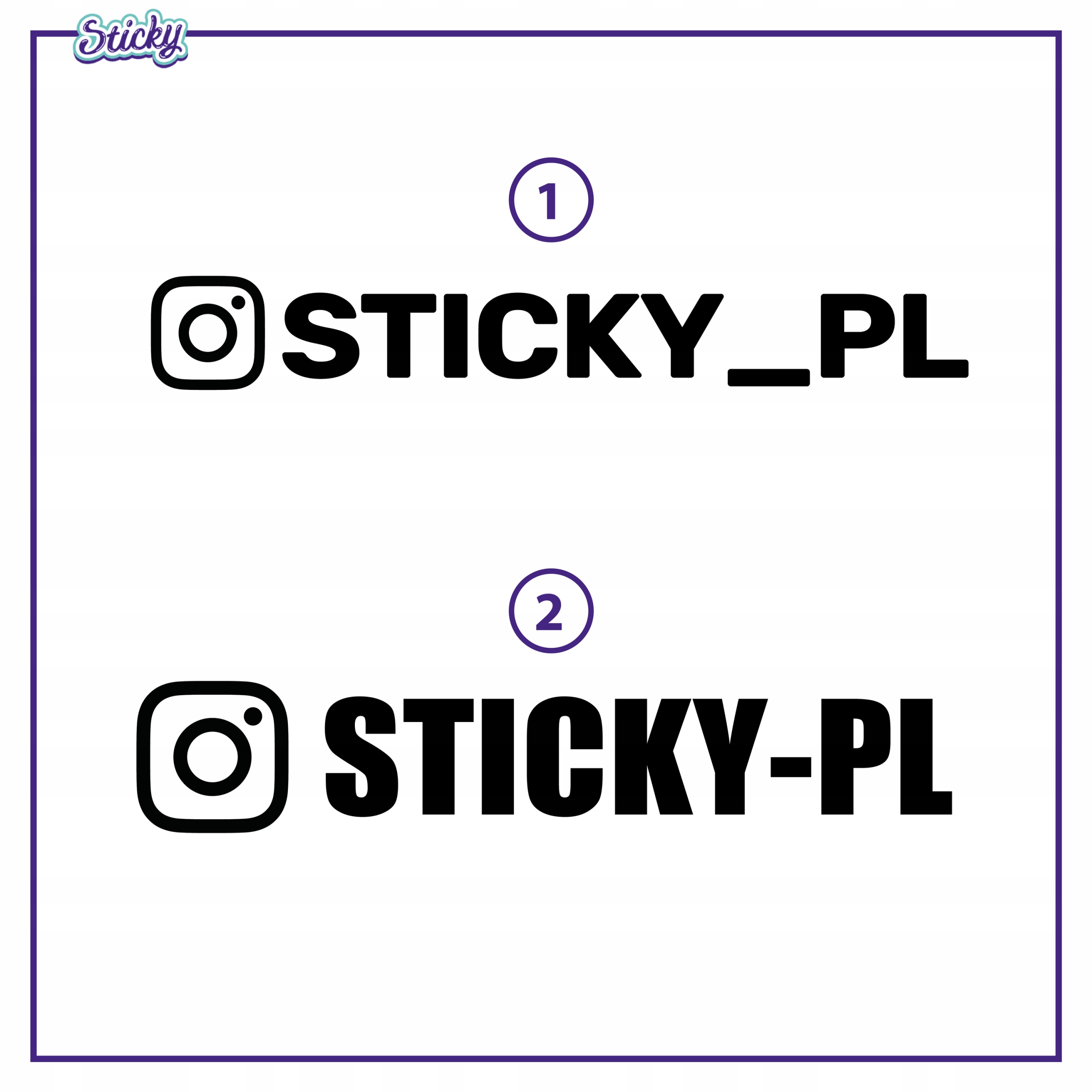 Naklejki NICK INSTAGRAM 15 cm