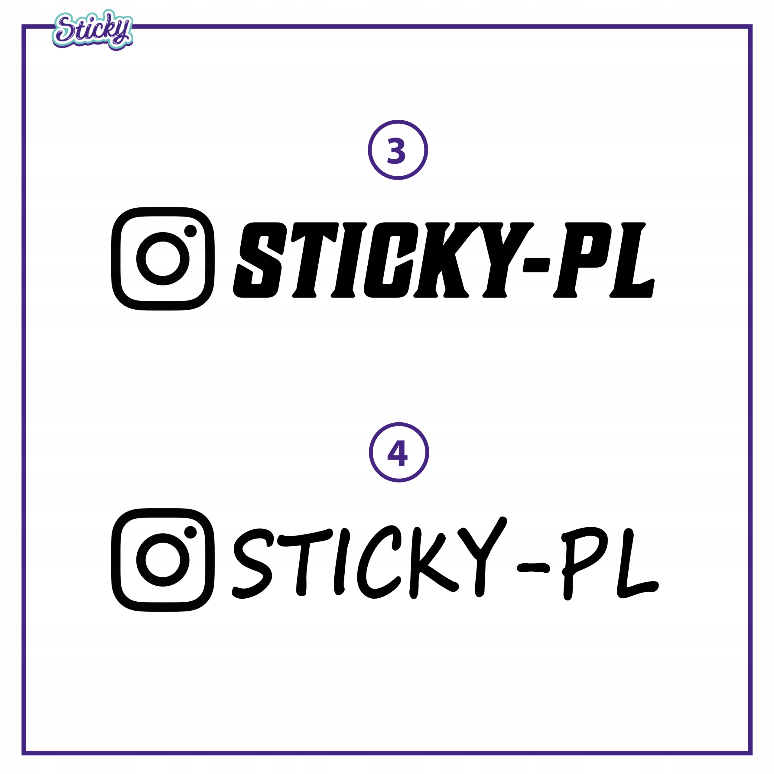 Naklejki NICK INSTAGRAM 15 cm