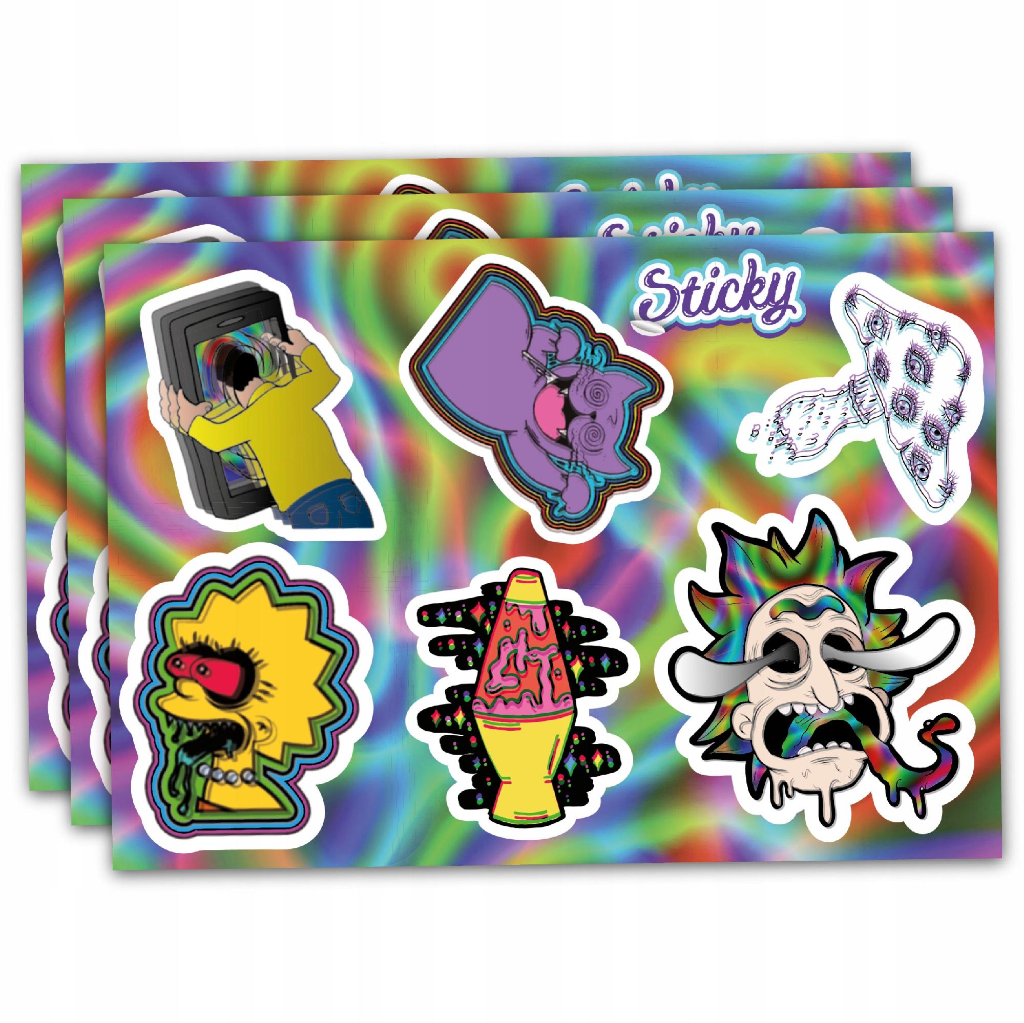 Naklejki na rower kask PSYCHO 7 szt