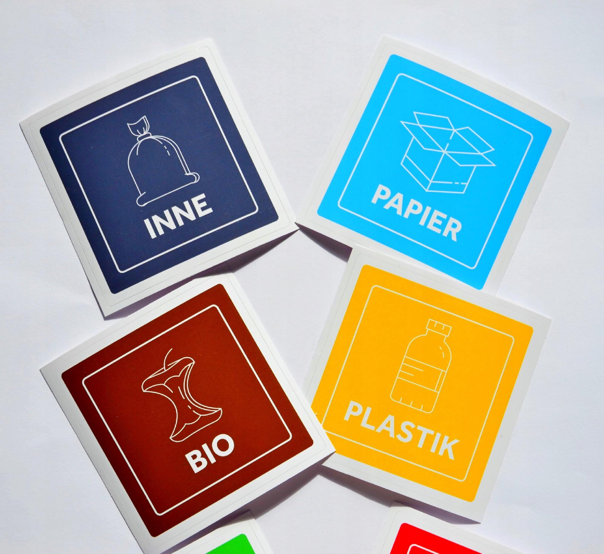 Naklejka segregacyjna PLASTIK