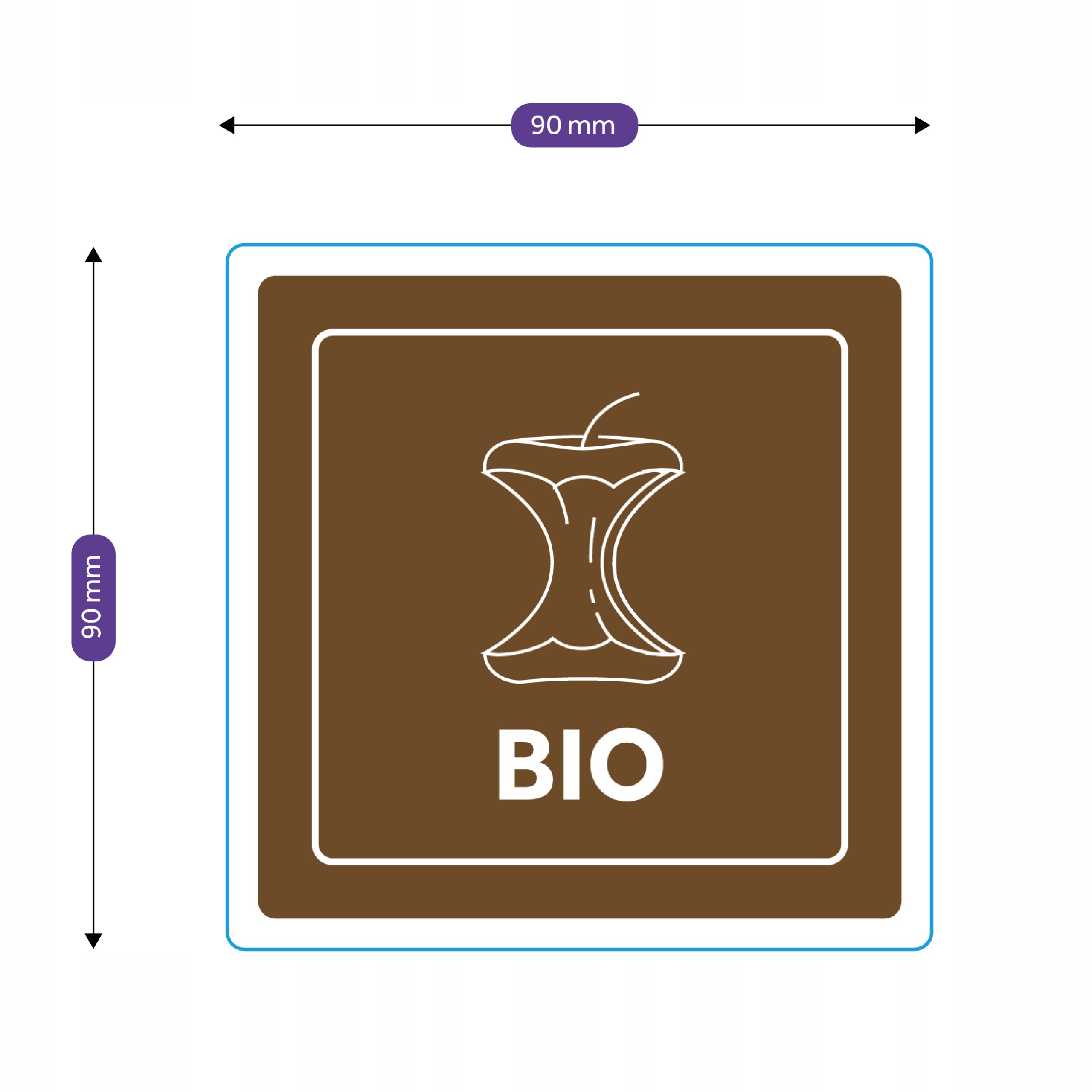 Naklejka segregacyjna BIO