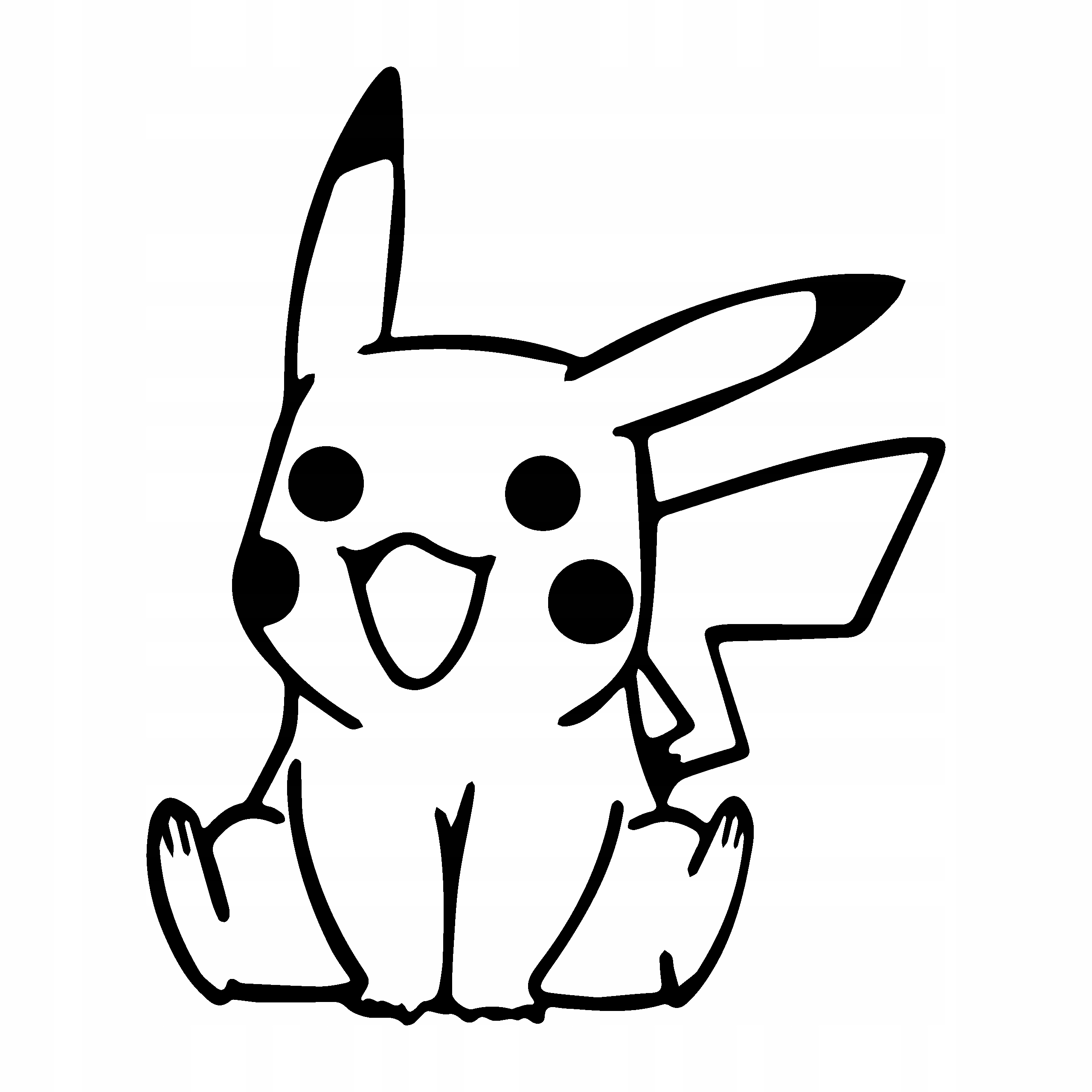 Naklejka Pikachu 10 cm