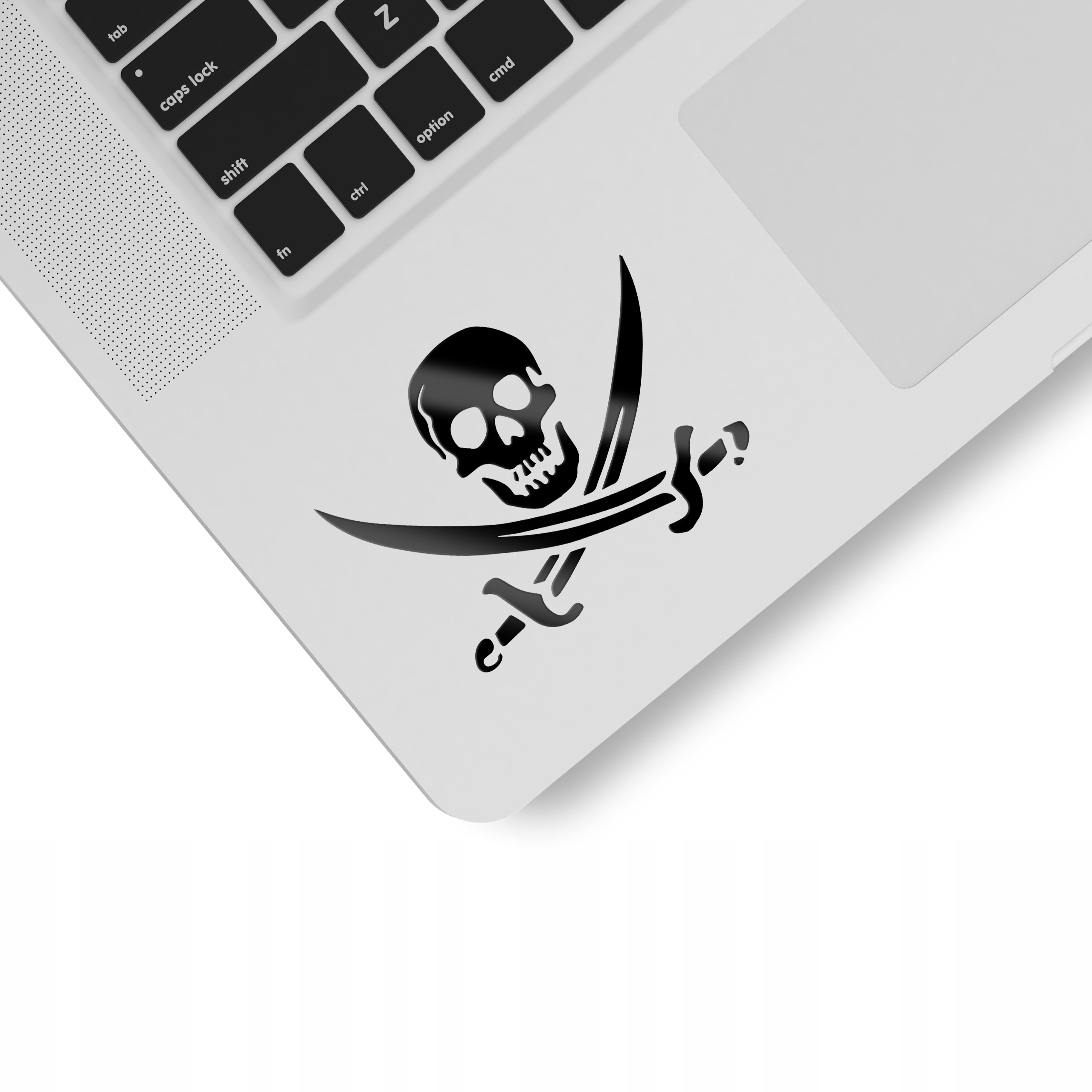 Naklejka ścienna do domu PIRAT CZASZKA 10 cm