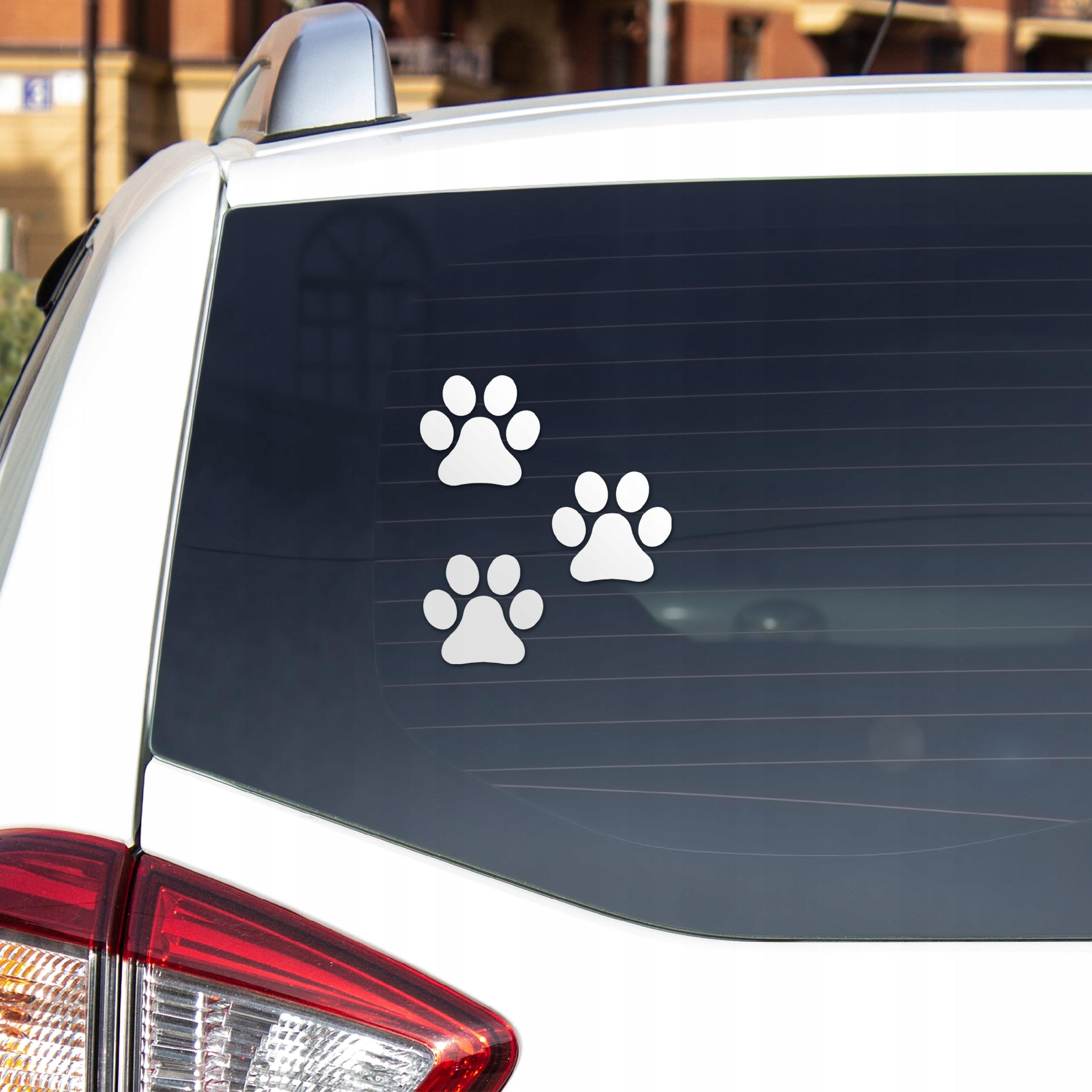 Naklejka ścienna do domu ŁAPKI PIESKA 10 cm