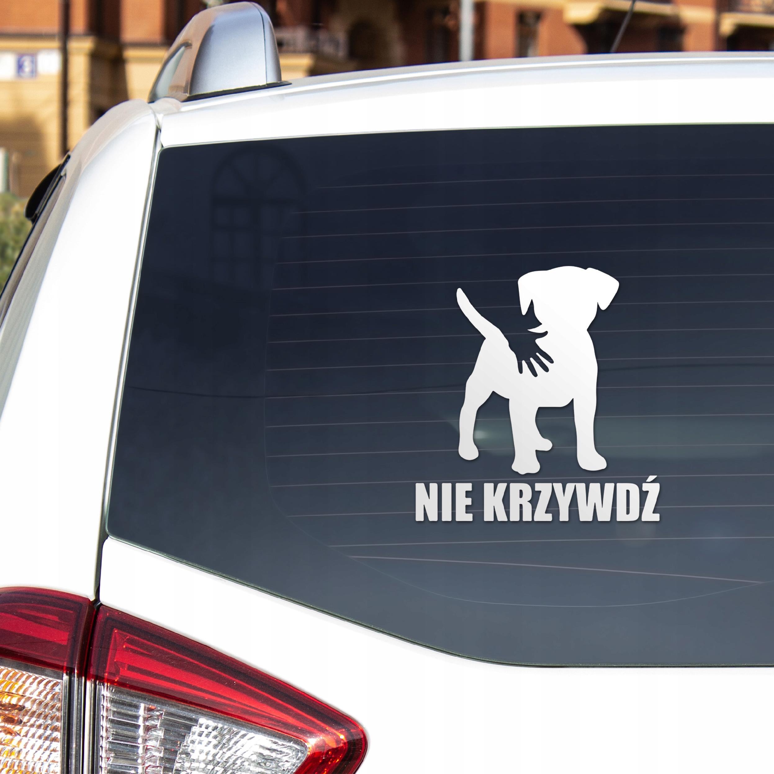 Naklejka NIE KRZYWDŹ 10 cm