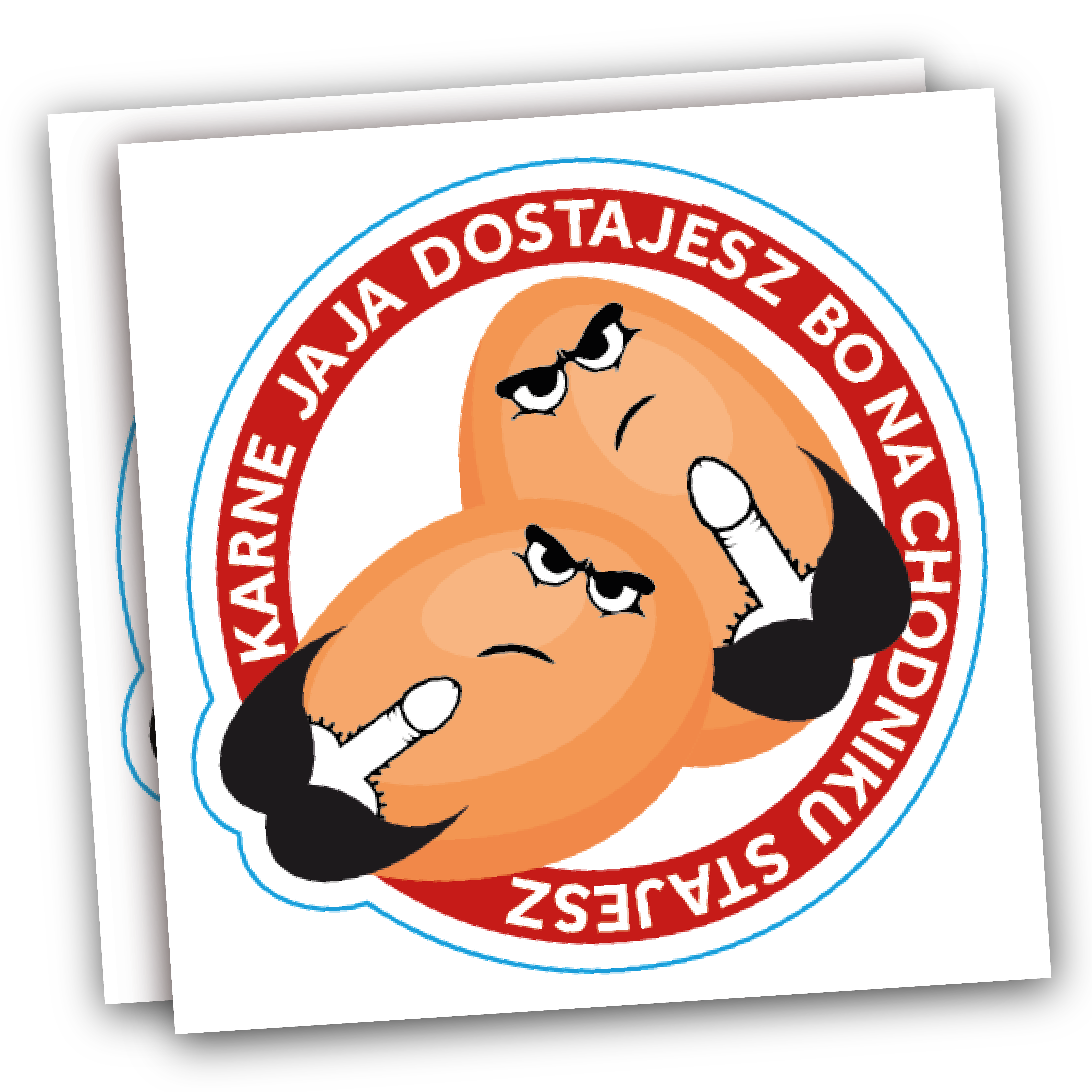 NAKLEJKI KARNE ŚMIESZNE 25 szt