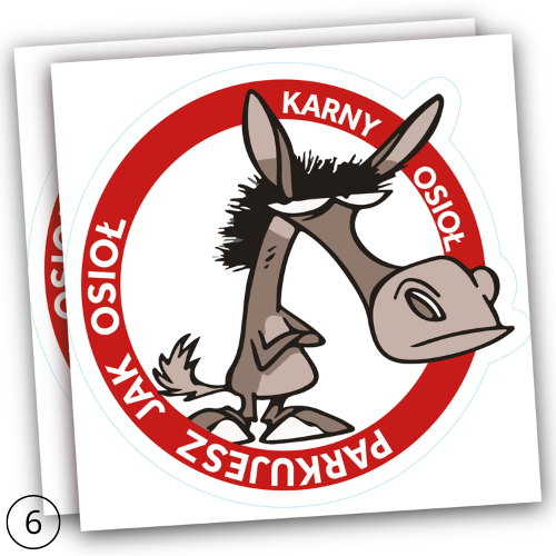 NAKLEJKI KARNE WLEPY 25 szt