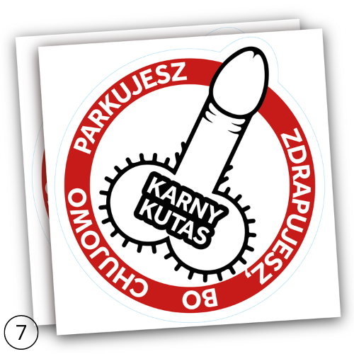 NAKLEJKI KARNE WLEPY 25 szt