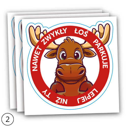 NAKLEJKI KARNE WLEPY 25 szt