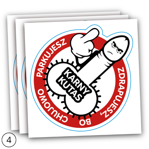 NAKLEJKI KARNE WLEPY 25 szt