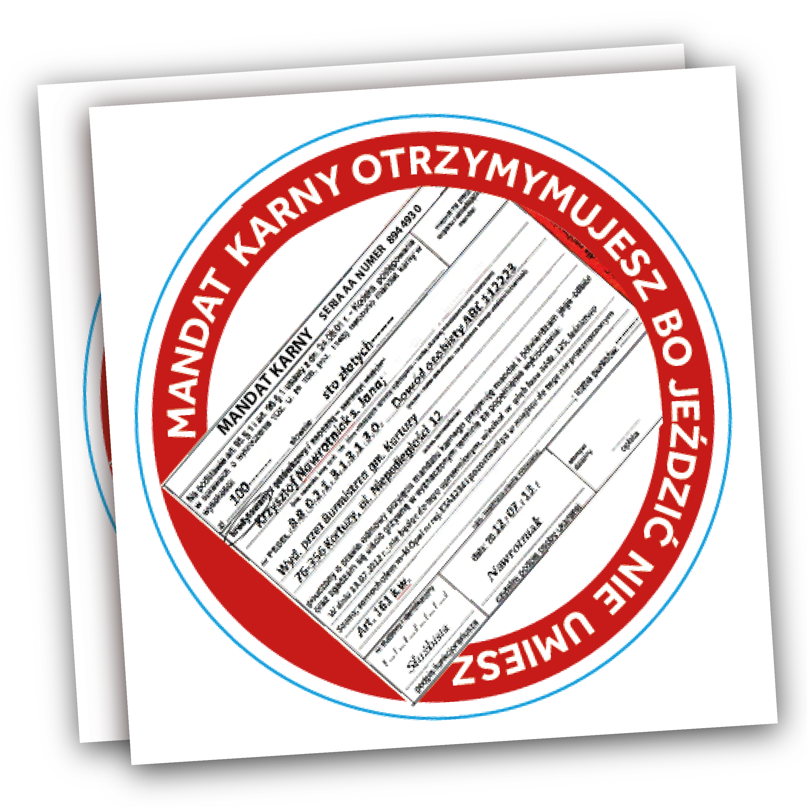 NAKLEJKI KARNE ŚMIESZNE 25 szt