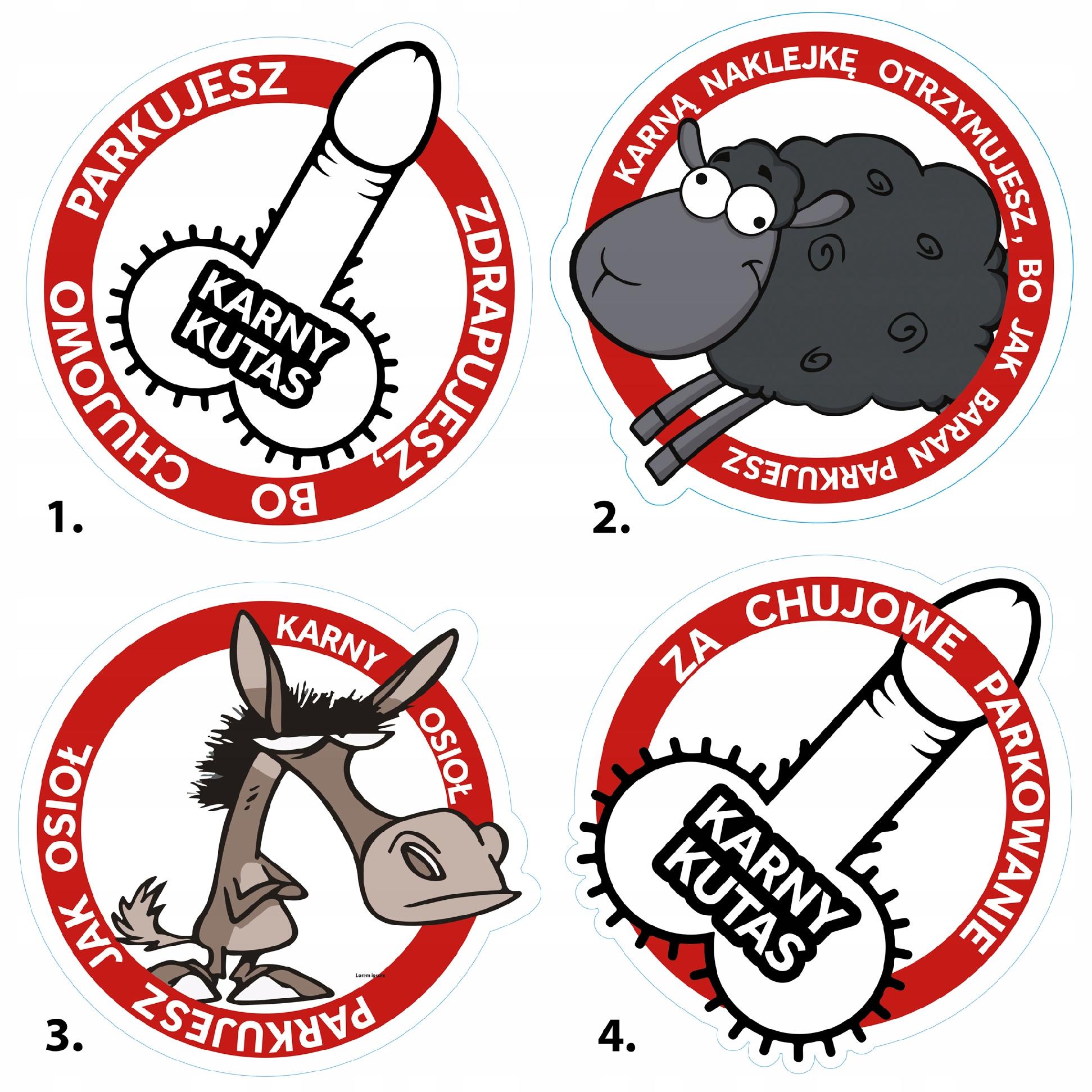 NAKLEJKI KARNE WLEPY MIX 25 szt