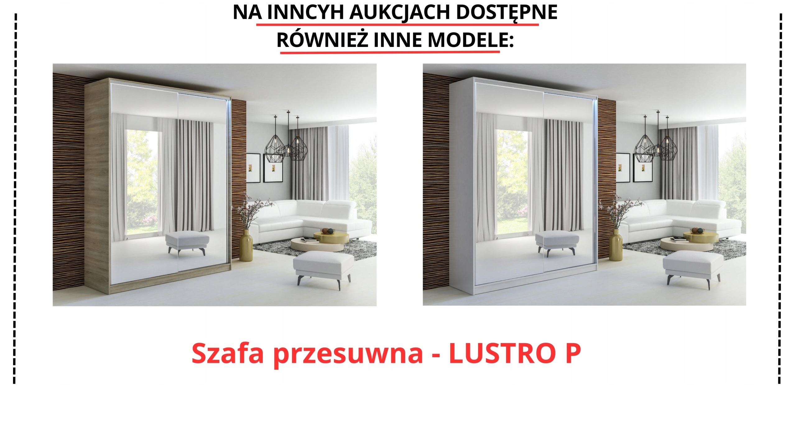 SZAFA PRZESUWNA STANDARD 170 x 250 BIAŁA PRODUCENT