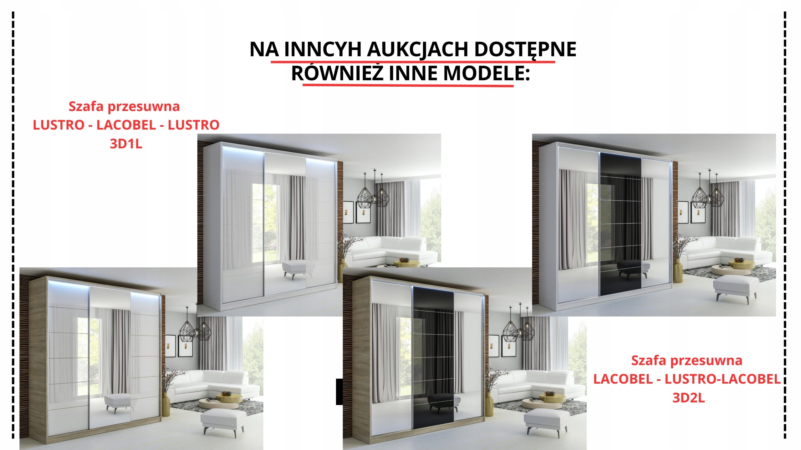 SZAFA PRZESUWNA 230 x 250 3D MAX - BIAŁA PRODUCENT