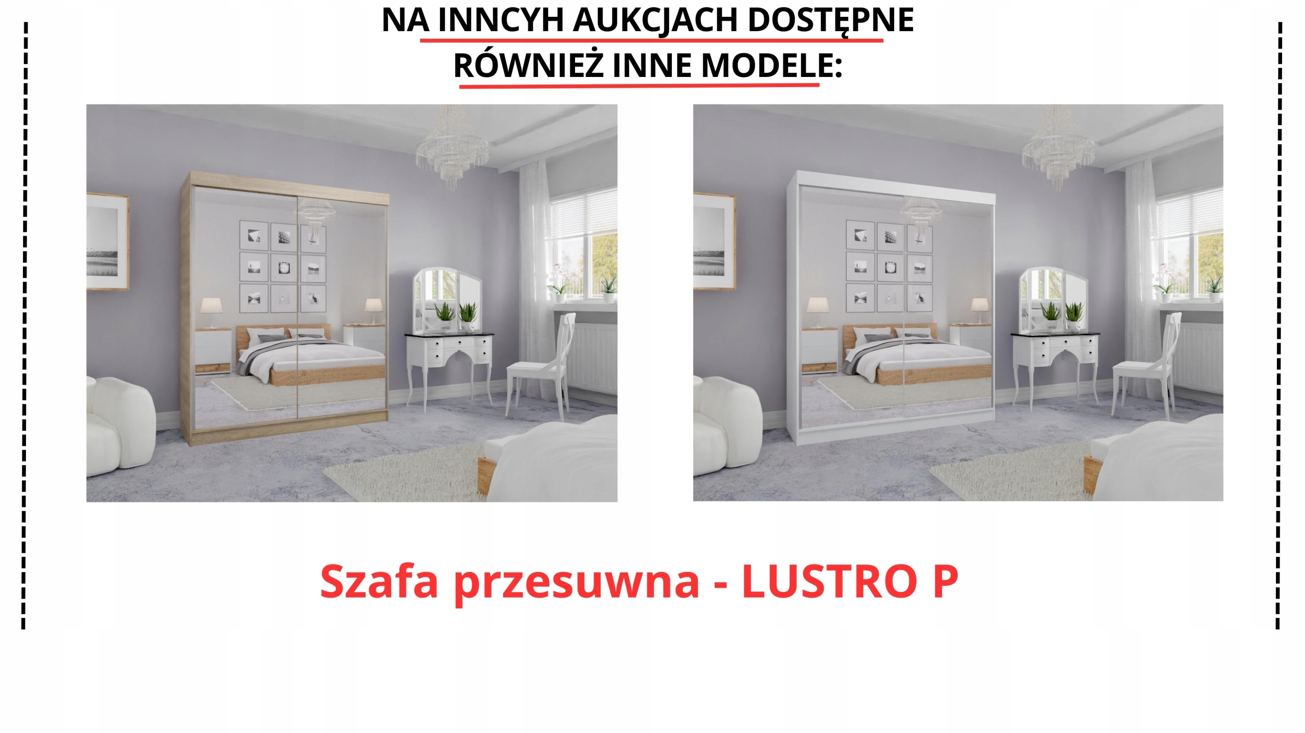 SZAFA PRZESUWNA STANDARD 100 x 205 BIAŁA PRODUCENT