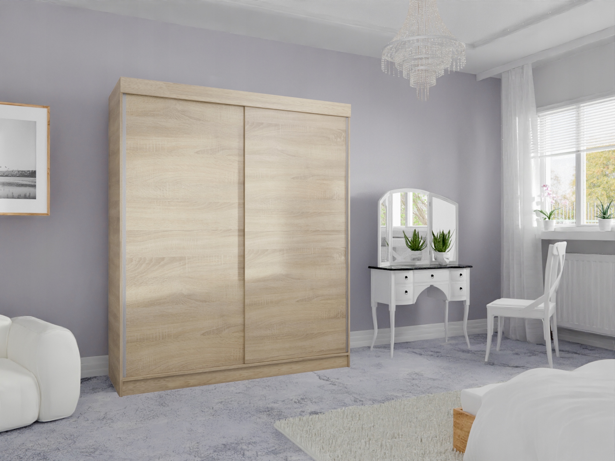 SZAFA PRZESUWNA STANDARD 140 x 205 SONOMA