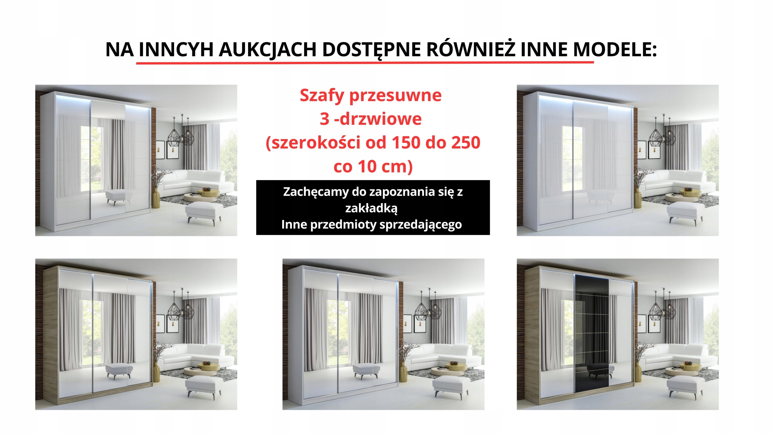 SZAFA PRZESUWNA STANDARD 100 x 205 BIAŁA PRODUCENT