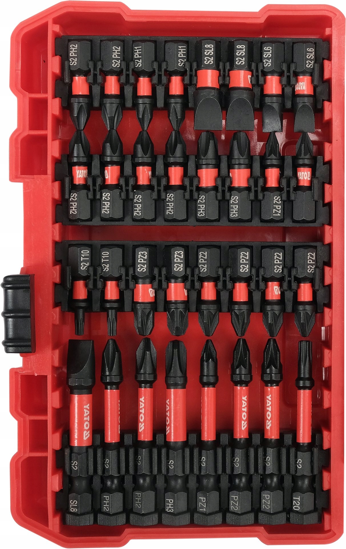 Set de Șurubelnite Yato, 54 bucăți, Adaptor 1/4'', Bituri standard