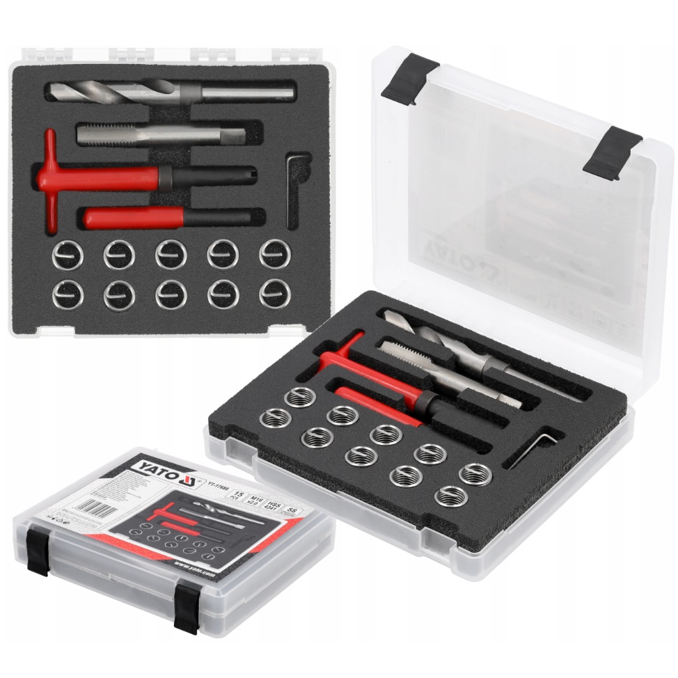 Yuページ Set reparare filete, Yato, inox, M16x2.0mm - eMAG.ro