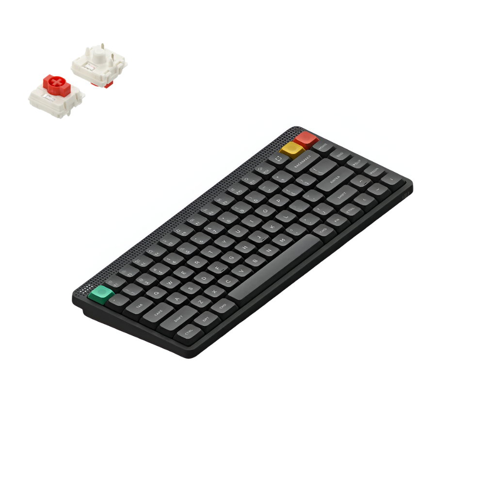 美品 NuPhy Node75 Red nano Switch Tastatura Mecanica Wireless NuPhy Node 75 Low-Profile, Red nano