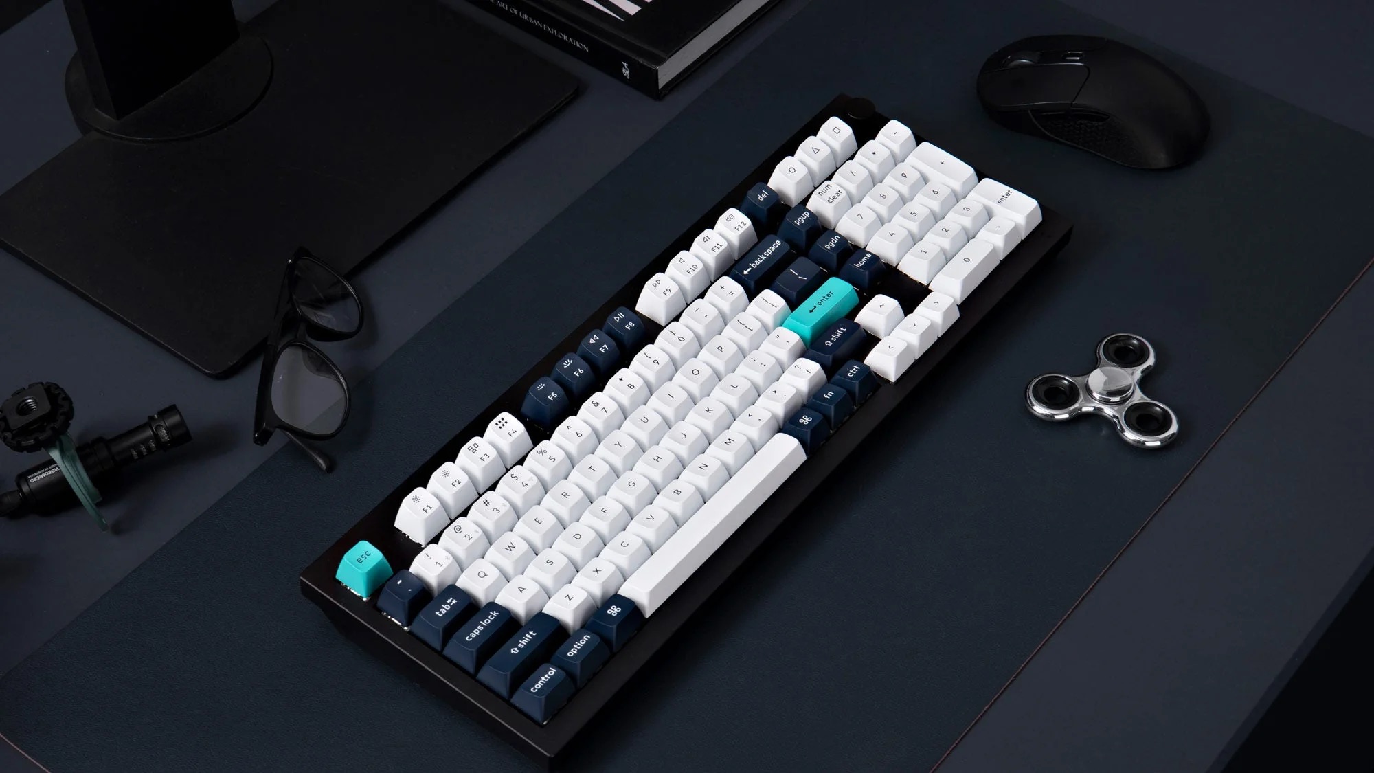 Keychron Q5 Max QMK Kabellose Mechanische Tastatur, QWERTY US, Q5M-M1, Red - Photo 6/8