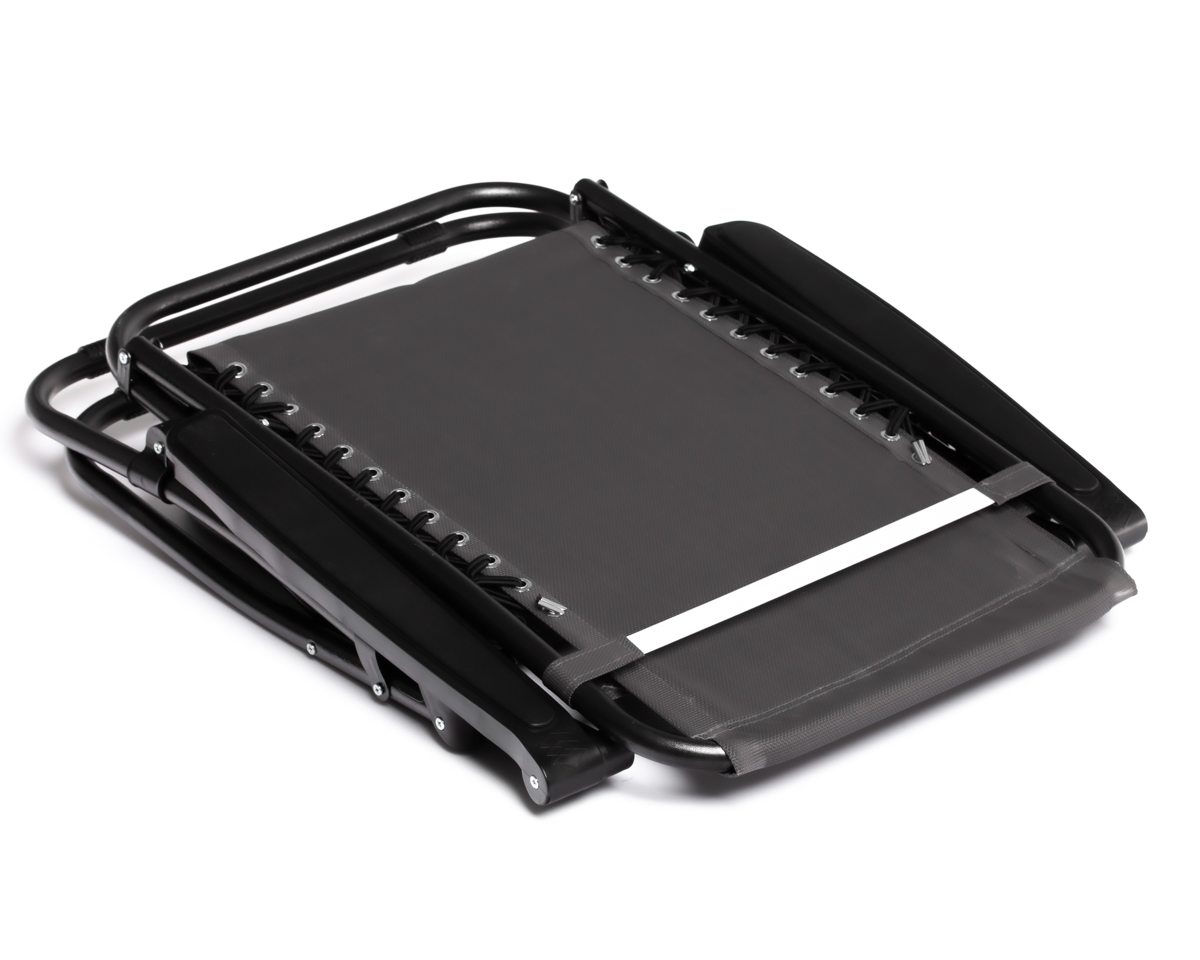 HIT!2X WZMACNIANY Super Leżak ZERO GRAVITY szary