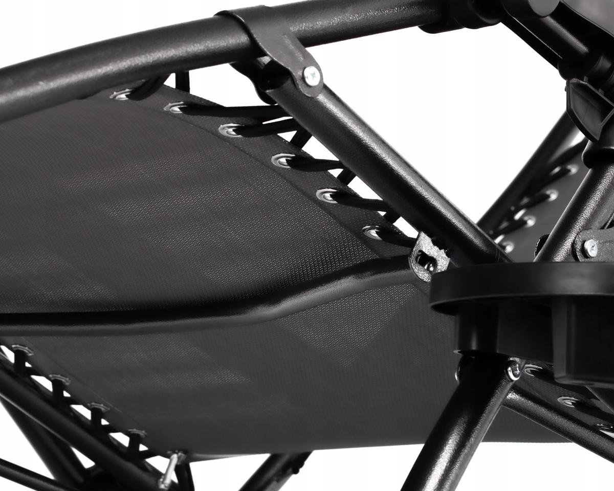 HIT!2X WZMACNIANY Super Leżak ZERO GRAVITY szary