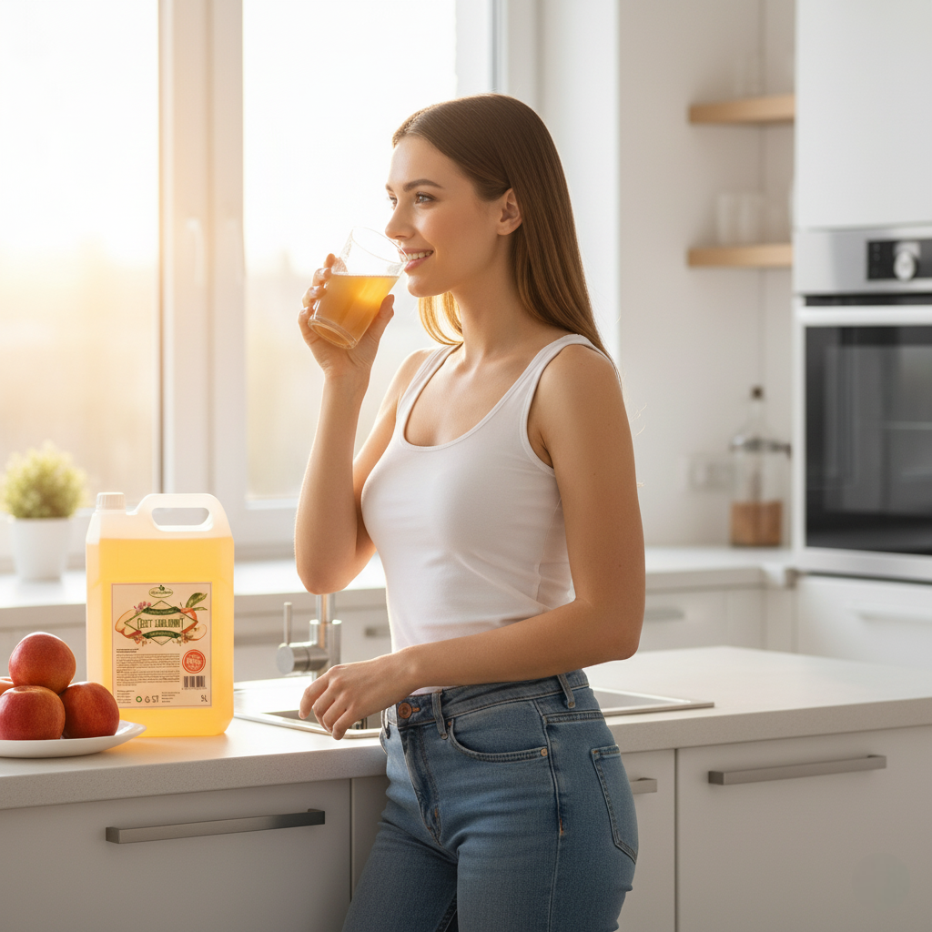 Ocet Jabłkowy NIEFILTROWANY NIEPASTERYZOWANY 5L / Dary Ogrodu