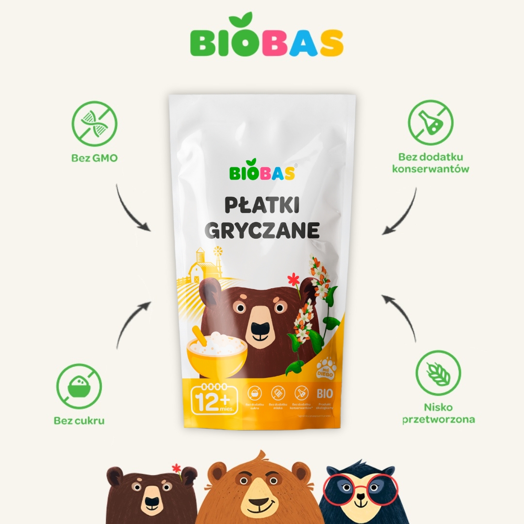 Płatki Gryczane 220g / BioBas