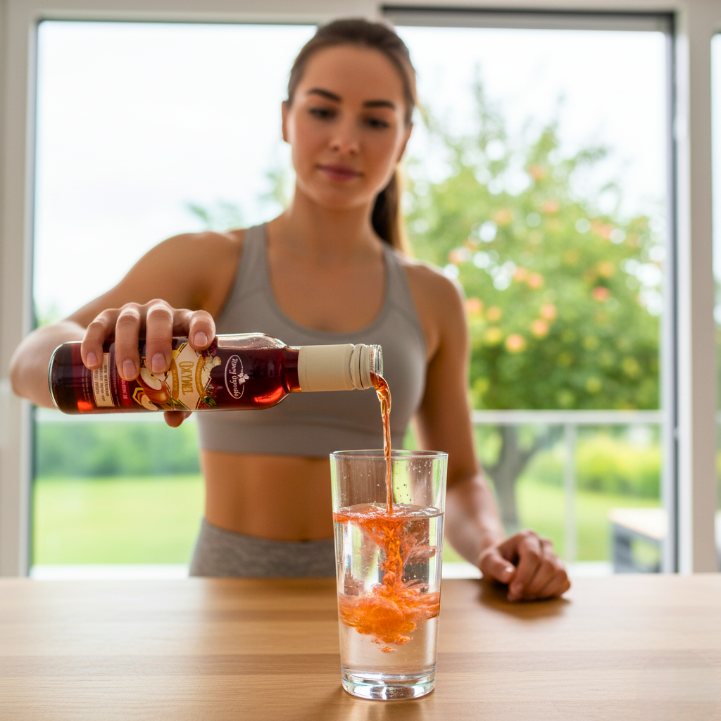 Oxymel z Sokiem Malinowym 250ml / Dary Ogrodu