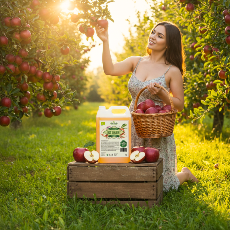 OCET Jabłkowy Niefiltrowany BIO 5L / Dary Ogrodu BIO